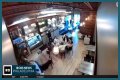 Four masked individuals remove Israeli flags at a Philadelphia cafe. - SarkariResult